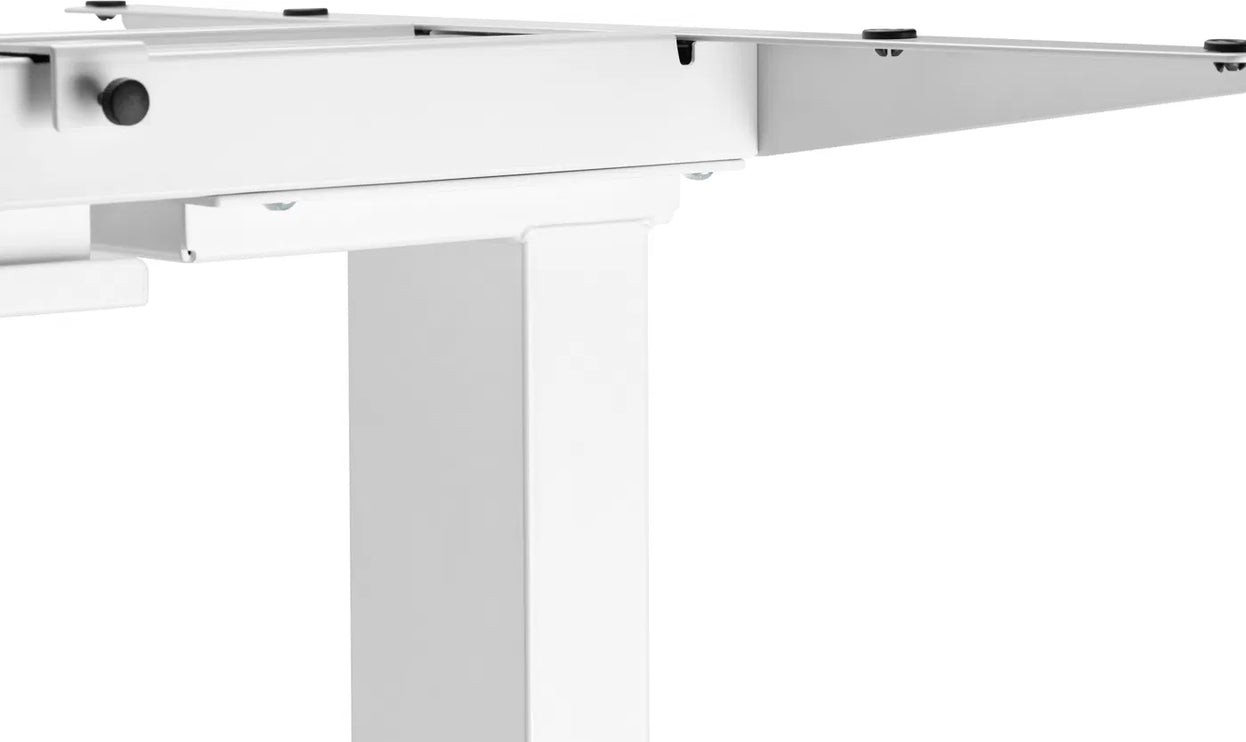 Výškově nastavitelná podnož– elektrická s LED panelem - Bílá