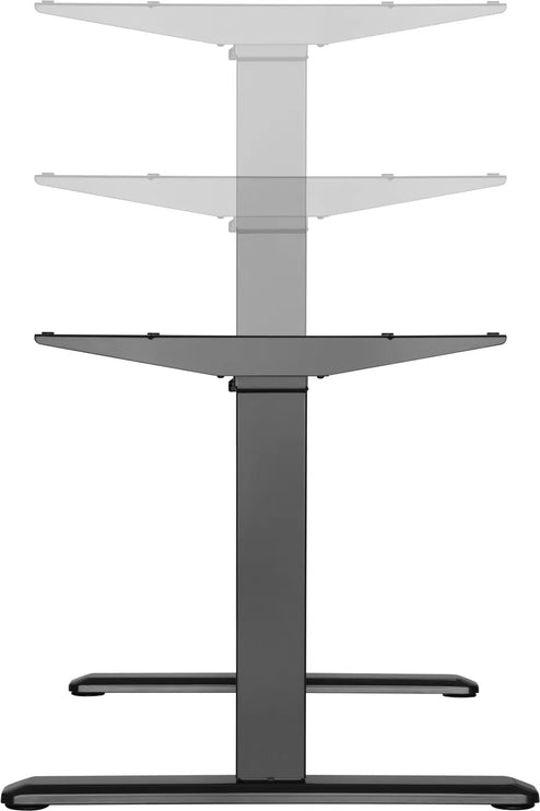 Výškově nastavitelná podnož– elektrická s LED panelem - Černá