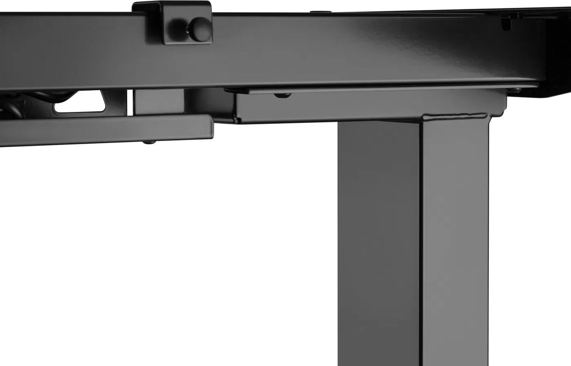 Výškově nastavitelná podnož– elektrická s LED panelem - Černá