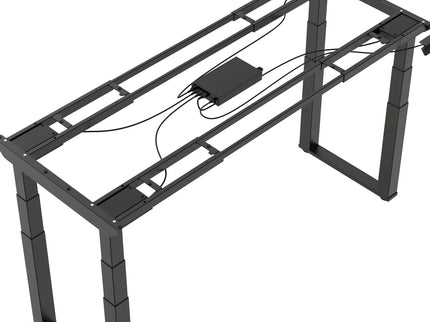Výškově nastavitelná podnož – elektrická Heavy Duty s tlačítkovým panelem - Černá