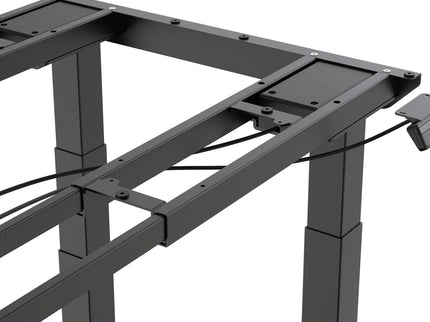 Výškově nastavitelná podnož – elektrická Heavy Duty s tlačítkovým panelem - Černá