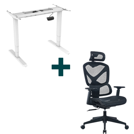 Elektrický zvedací stůl + ergonomická židle