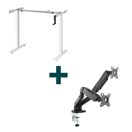 Manuální zvedací stůl + držák na monitor