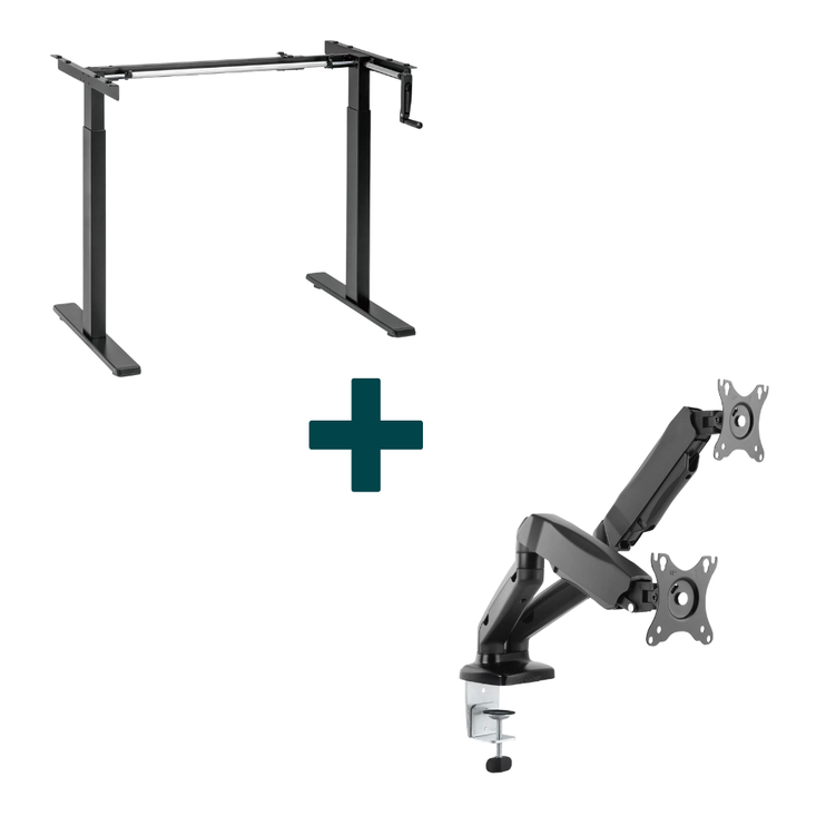 Manuální zvedací stůl + držák na monitor
