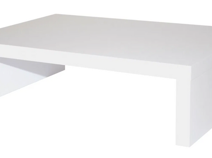 Dřevěný podstavec pod monitor - Bílý