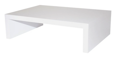 Dřevěný podstavec pod monitor - Bílý