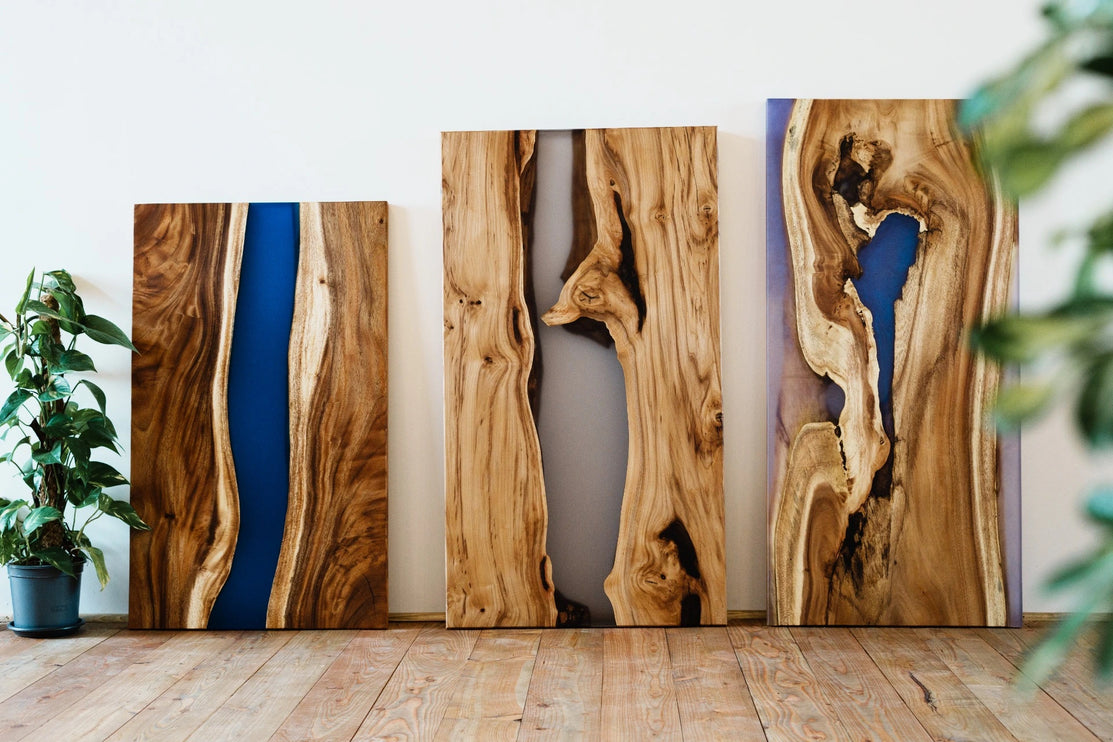 Epoxidová stolová deska - modrá