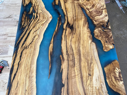 Epoxidová stolová deska - modrá